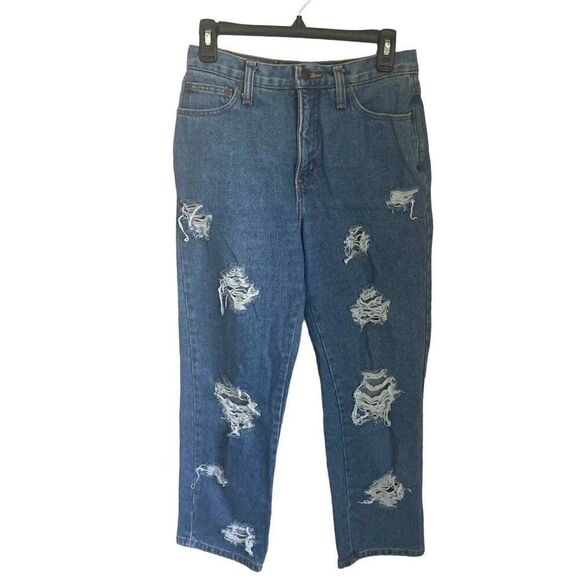 Vintage‎ J. G Hook Vintage Distressed jeans Size 8P (W27, L26) Made in Mexico - Picture 1 of 7